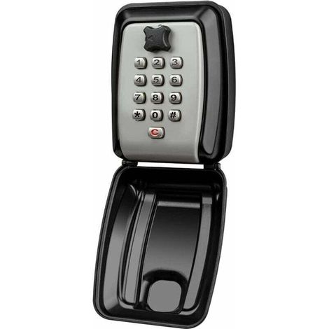 Etanche Boite à Clés Sécurisée Boite à Clefs Murale Coffre Clef Exterieur Boitier Clefs Securise Coffre Fort a Clef Mural Key Safe Box-Partagez L'accès à Vos Clés en Toute Sécurité Noir