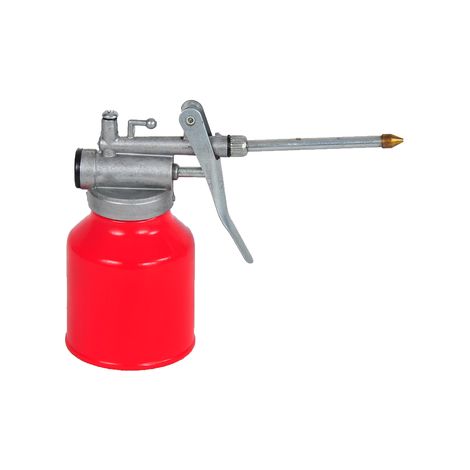 Engrasador manual para aceites lubricantes, color rojo, 120015, 200 ml.