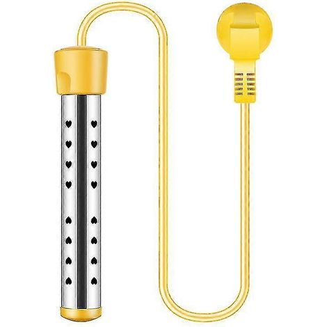 Chauffe-eau électrique à immersion pour piscine, chauffage rapide (1 pièce, jaune) (1/2)