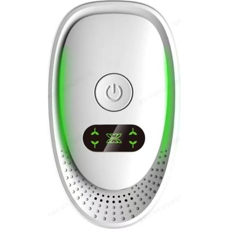 Purificatore d'aria domestico a spina - purificatore d'aria a ioni negativi con luce verde, elimina peli di animali, polvere, odori e fumo.