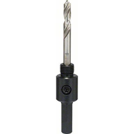 Adaptateur vissée 6 pans 3/8'' pour trépans Ø14-30mm + foret de centrage HSS-G - 2609390588 - Bosch (1/10)