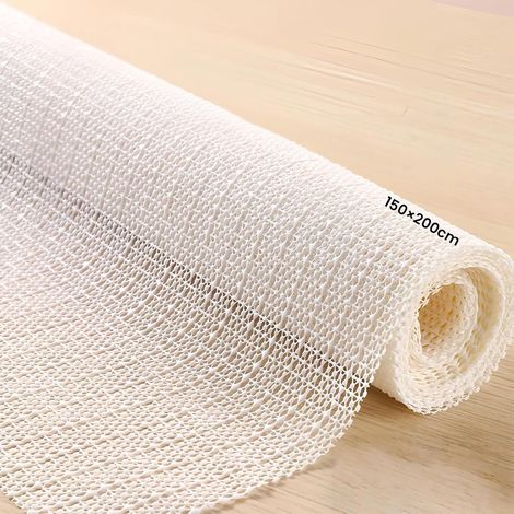 Découpable Tapis Antidérapant pour Revêtements de Sol: 150×200cm Recadrable Sous Tapis Antidérapant - Augmentez la Friction pour Empêcher le Tapis de Glisser (1/5)