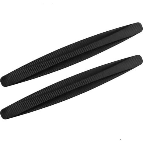 2 Stück Stoßstangenschutzleiste, flexibler, reibungs- und kollisionsbeständiger Schutzaufkleber für vordere und hintere Stoßstangen gegen Kratzer, Universal (Schwarz) (1/5)