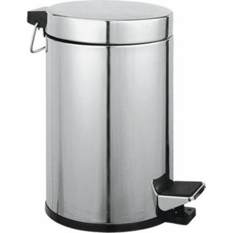 CESTINO RIFIUTI BAGNO ACCIAIO INOX 5LT 20X27HCM MAURER AQUA
