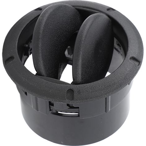 Cubierta de la rejilla de ventilación del salpicadero interior, mejora la ventilación, larga vida útil, número de pieza 8200212480, para Dacia Logan Sandero, color negro. (1/5)