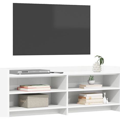 Mobile TV Armadietto TV Mobile Porta TV 135 x 33 x 47 cm Bianco Legno ingegnerizzato (1/5)