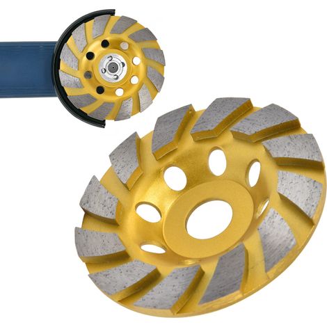 Meule diamantée pour le meulage du béton, disque de meulage pour béton, meule abrasive pour béton, 115 mm (1/5)