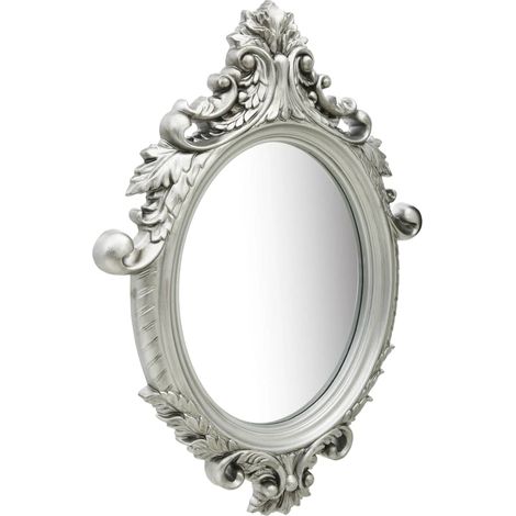 Maison Exclusive - Specchio da Parete Stile Castello 56x76 cm Argento
