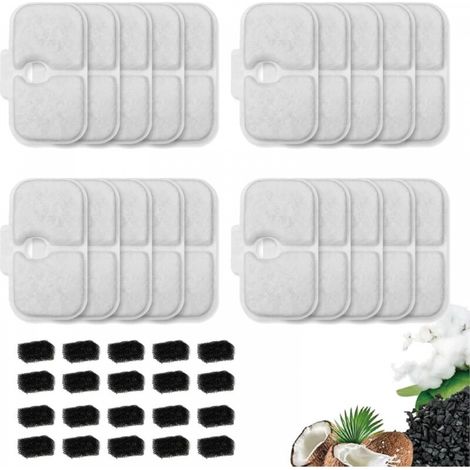 Pack de 20 filtres d'abreuvoir, compatibles avec les abreuvoirs pour chats PETLIBRO® Dockstream PLWF005/PLWF115/PLWF105, (1/5)