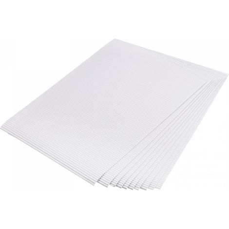 sourcing map 25 feuilles de carton ondulé blanc 11,8 po x 7,87 pour projets bricolage