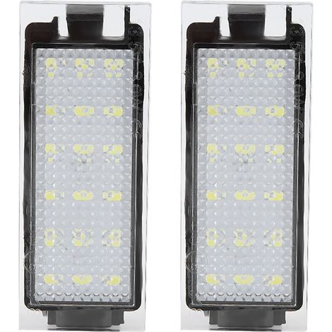 Lampe de plaque d'immatriculation LED de voiture, 2 pièces, pour Twingo/Clio/Megane/Lagane (1/4)