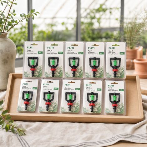 10x Rotating Nozzles Type G Micro Sprinkler 360° Greenhouse Plants (1/5)