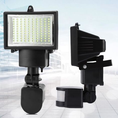 Lampe Solaire Infrarouge Détecteur de Mouvement 100 LED HEK pour jardin et couloir (1/4)