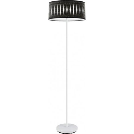 Lampe sur pied Abrila PIRON blanc métal bois 165 cm