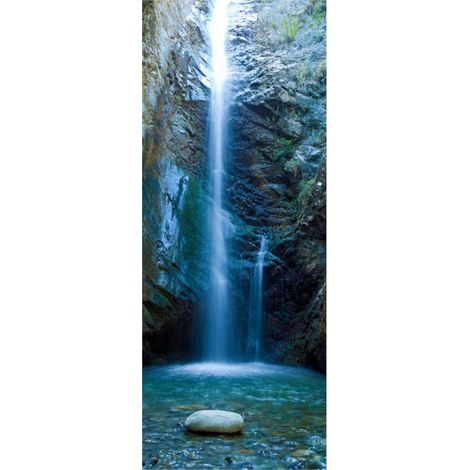 Panneau mural douche en alu-composite VIPANEL - Inspiration Nature Décor Grotte Bleue - Finition Brillant - 100x255cm (1/5)