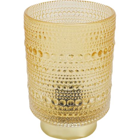 Lampe à piles avec minuterie, ampoule LED, abat-jour en verre ambré, table de chevet décorative pour chambre, salon ou couloir. (1/5)
