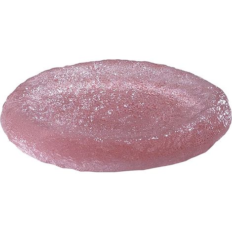 Gedy Rosa, G-Irina, Porta Sapone, Fatto a Mano, Componenti Realizzati in Resina Trasparente, Misure 2,5 x 11,8 x 11,8 CM e Peso 0,218 kg, Garanzia 2 Anni, 11,8x11,8x2,5 (1/2)
