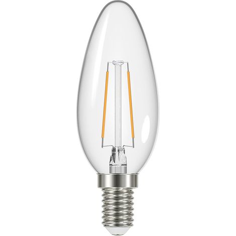 Transparente Flamme LED E14 Ampulle 2,1 W 250 Lm Warmweiß - Prolig