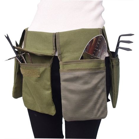 Sacoche Pour Outils De Jardin, Vert Armee (1/5)