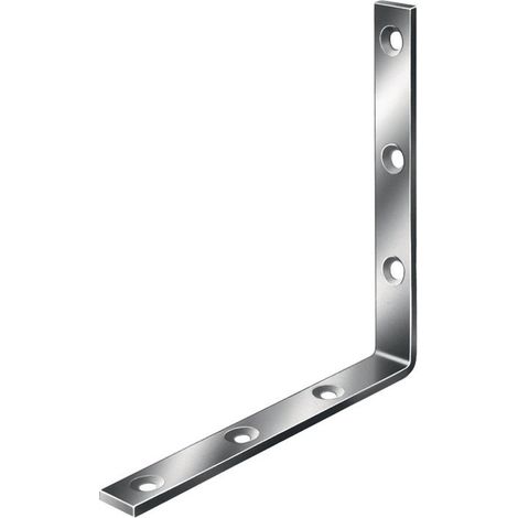 Ángulo fuerte longitud 40 mm ancho 20 mm espesor 3 mm acero azul galvanizado agujero Ø 4,5 mm VORMANN