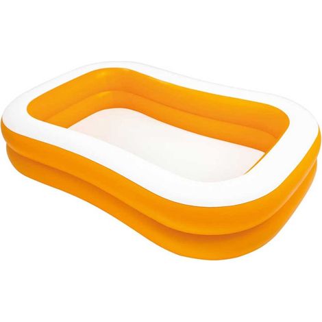 Piscina Anelli Gonfiabile Estate Rettangolare per Famiglia Fuori Terra (1/2)