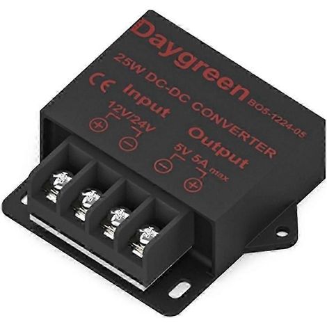 Module abaisseur 25 W 12 V/24 V vers 5 V 5 A - Régulateur convertisseur CC (1/5)