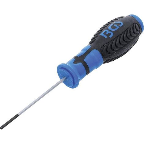 Tournevis Six Pans Intérieurs 2,5 mm - Lame 75 mm - Précision et Ergonomie, Acier, Zones Difficiles - D-Work (1/5)