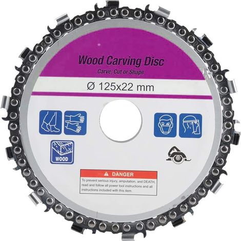 Lame de tronçonneuse à 14 dents, lame de tronçonneuse de 125 x 22 mm pour scies circulaires de 5 pouces (125 x 22 mm), lame de tronçonneuse
