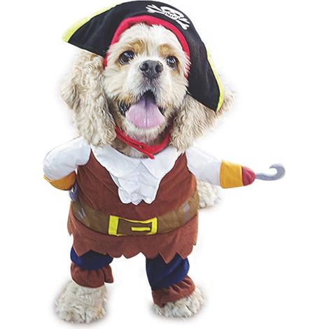 1 Déguisement pirate, costume chien, jeans ajustable, coton polyester, fête Halloween Noël (1/5)