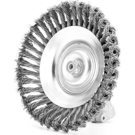 Tete De Coupe A Fil Tresse - Diametre 150 Mm - Pour Deherbeuse Et Taille-Haie - Compatible Avec La Plupart Des Modeles - 1 Unite (1/5)