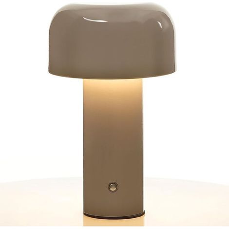 Moderne dreifarbige Pilz-Tischleuchte – Touch-Schalter, ideal für Schlafzimmer, Wohnzimmer usw. – 1 Stück, grau (1/5)