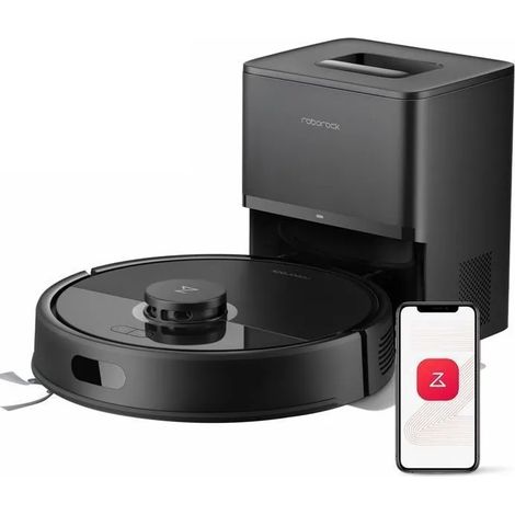 Roborock Q10 PF+ Robot Aspirador y Fregasuelos, Succión HyperForce de 10.000 Pa, Sistema de Fregado Autoelevable, Navegación PreciSense LiDAR, Evitación de Obstáculos ReactiveTech, Base de Autovaciado