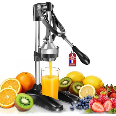 Presse Agrumes,Presse à Citron Avec Levier Facile,Presse Fruit Manuel pour Orange, Grenade, Citron Vert Et Pastèque (noir) (1/5)