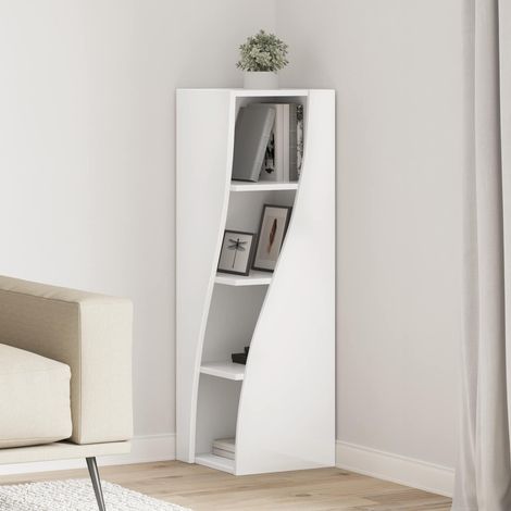 vidaXL Meuble d'angle 32x32x102cm Bois d'ingénierie