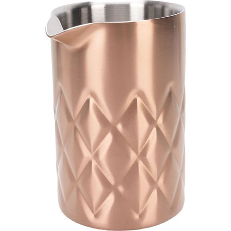 Bicchiere da cocktail da 540 ml, caraffa a doppia parete in acciaio inox 304, bicchieri da bar di design, accessori da bar, articoli essenziali con finitura in rame. (1/5)