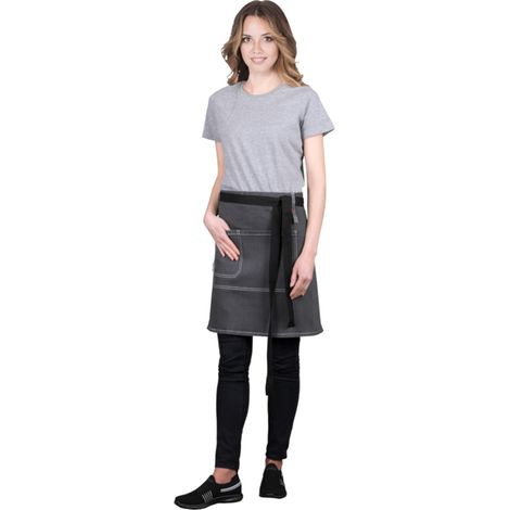 Jeansschürze für Damen 78x48 cm grau