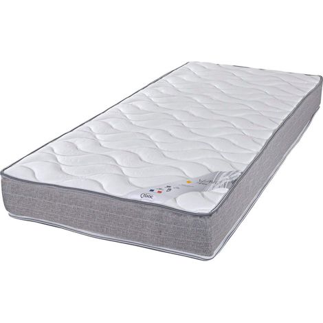 Matelas 70x190 Wave - Mousse - Hauteur 19 cm - 3 zones - Soutien ferme (1/5)