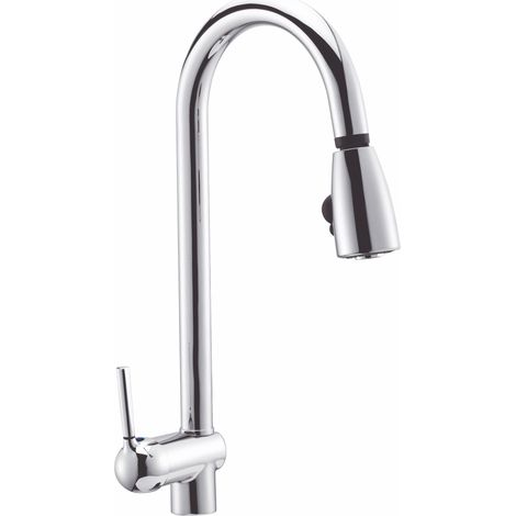 Rubinetto Cucina Miscelatore Monocomando Doccetta Estraibile Apell AP7090CR Cromato (1/2)