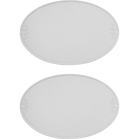Set de table rétro en polyuréthane, style européen français, ovale, isolant, imperméable et résistant à l'huile, pour la maison. (1/5)