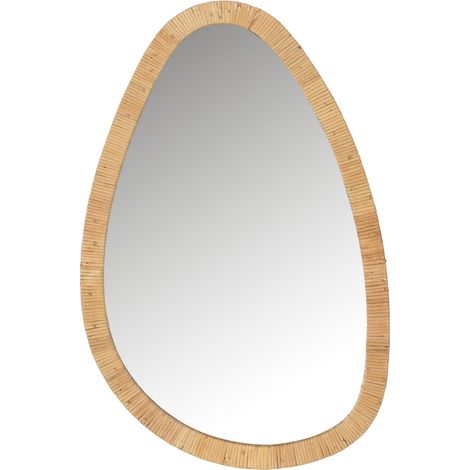 Miroir mural en rotin naturel - naturel (1/3)