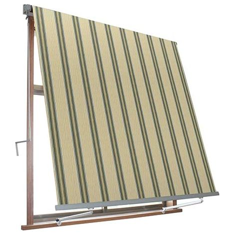 Tenda da sole Panarea reclinabile beige/verde cm 300x250