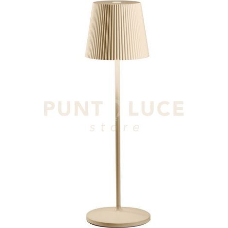 GLS050- LAMPADA RICARICABILE A BATTERIA BEIGE A LED 3000K 240LM 3W