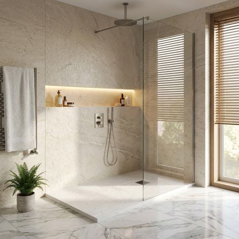 Piatto doccia in resina colore bianco 90x160 cm con griglia e piletta – Showey
