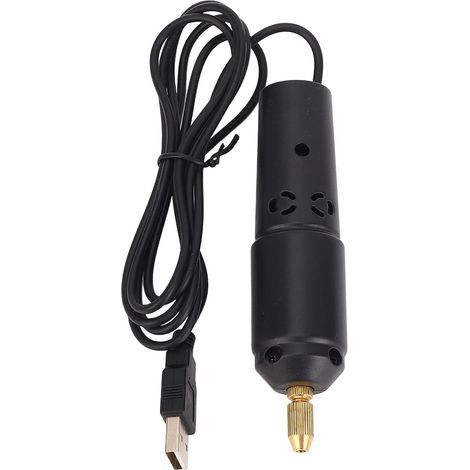 Handbohrmaschine mit Spindelstock, USB-Elektrobohrmaschine für die Schmuckherstellung in Holz, Harz und Kunststoff, 5V 2A Schraubenschlüssel, zehn Nadeln, alles in diesem leistungsstarken Werkzeugset  (1/4)