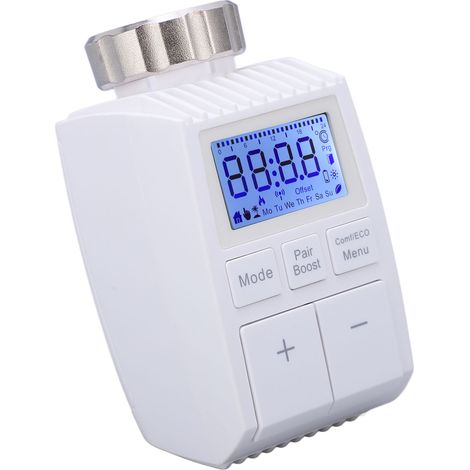 Thermostat intelligent pour radiateur, thermostat sans fil à contrôle de température, vanne de chauffage ABS pour la maison (1/5)