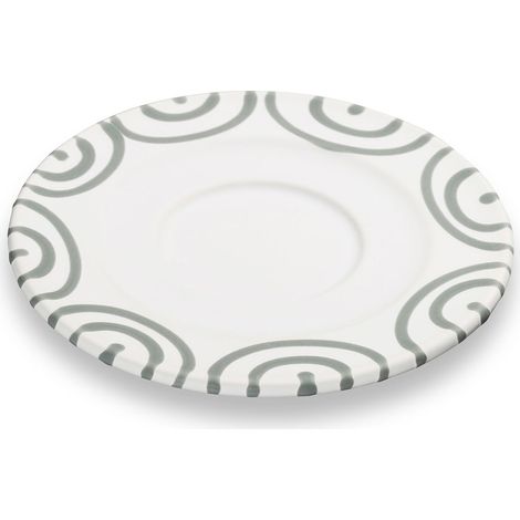 Gmundner Keramik Graugeflammt, Unterteller Cappuccino (Ø14cm)