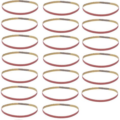 20 piezas de lija de repuesto para lijadora, 330x10 mm, 150 (1/5)