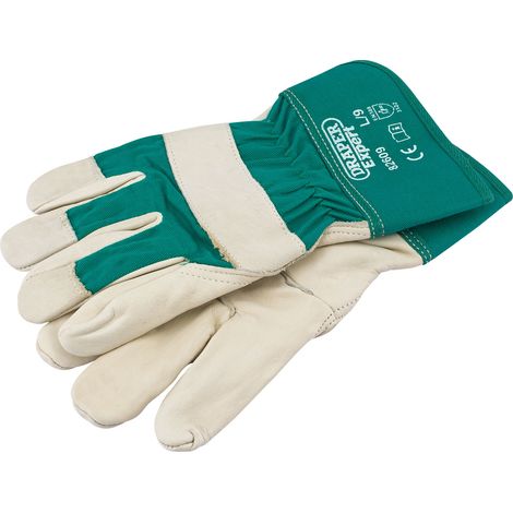 Draper Premium Leather Gardening Gloves - L (82609) (1/5)