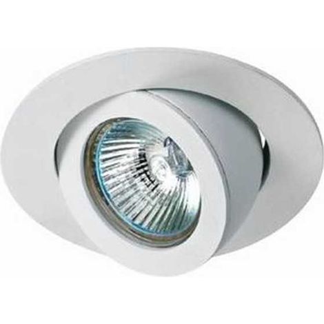 Spot orientable blanc escargot ronde blanc (1/4)