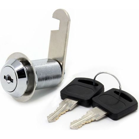 Serrure de sécurité de boîte aux lettres en acier inoxydable 30 mm avec clefs assorties , 30mm Drawer lock (1/5)